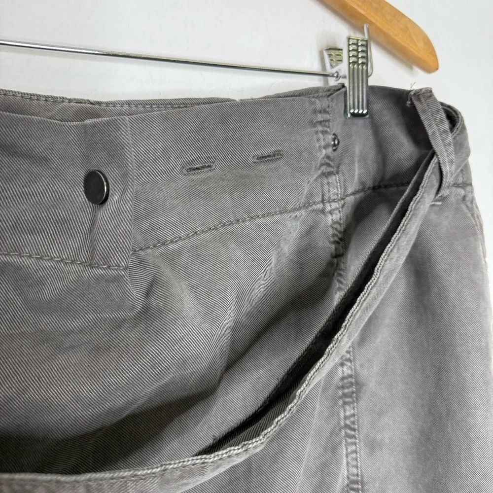 Zara Belted Utility Trouser Pants Size Small Anthracite Gray women’s relaxed